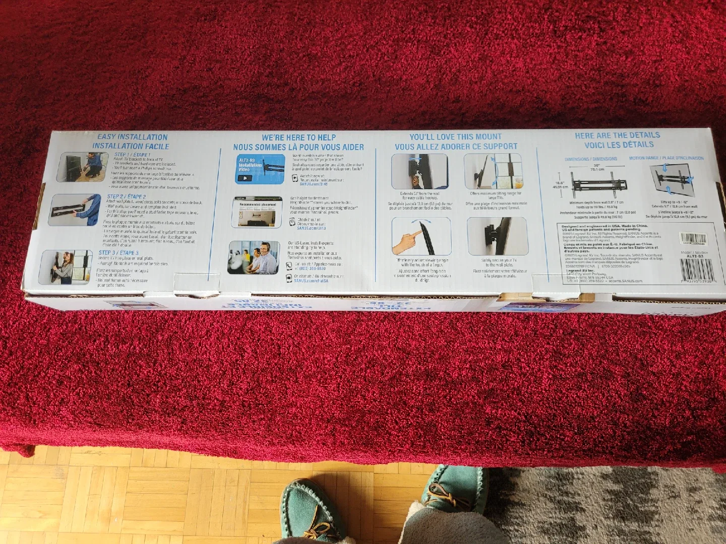 Sanus Extendable Tilt TV Wall Mount 32"-85" image indicator(3)