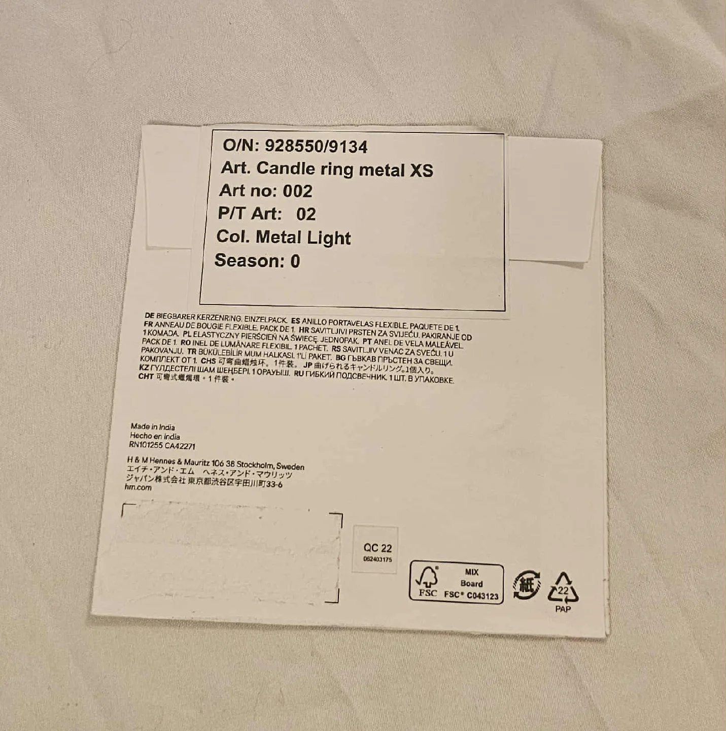 Metal Light Bendable Candle Ring 1 Pack image indicator(4)