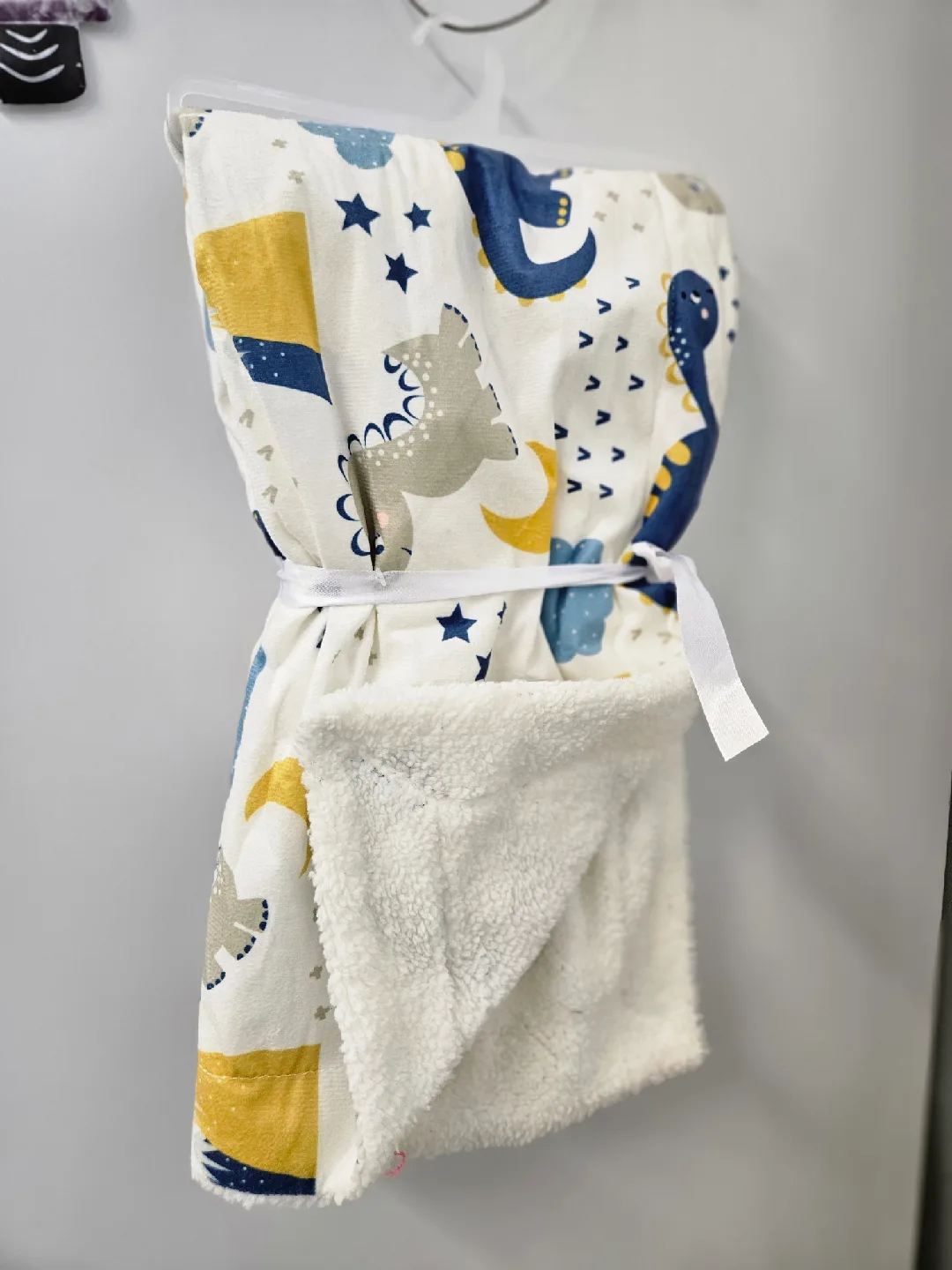 New Dinosaur Print Baby Blanket and a matching nursing cover up thumbnail