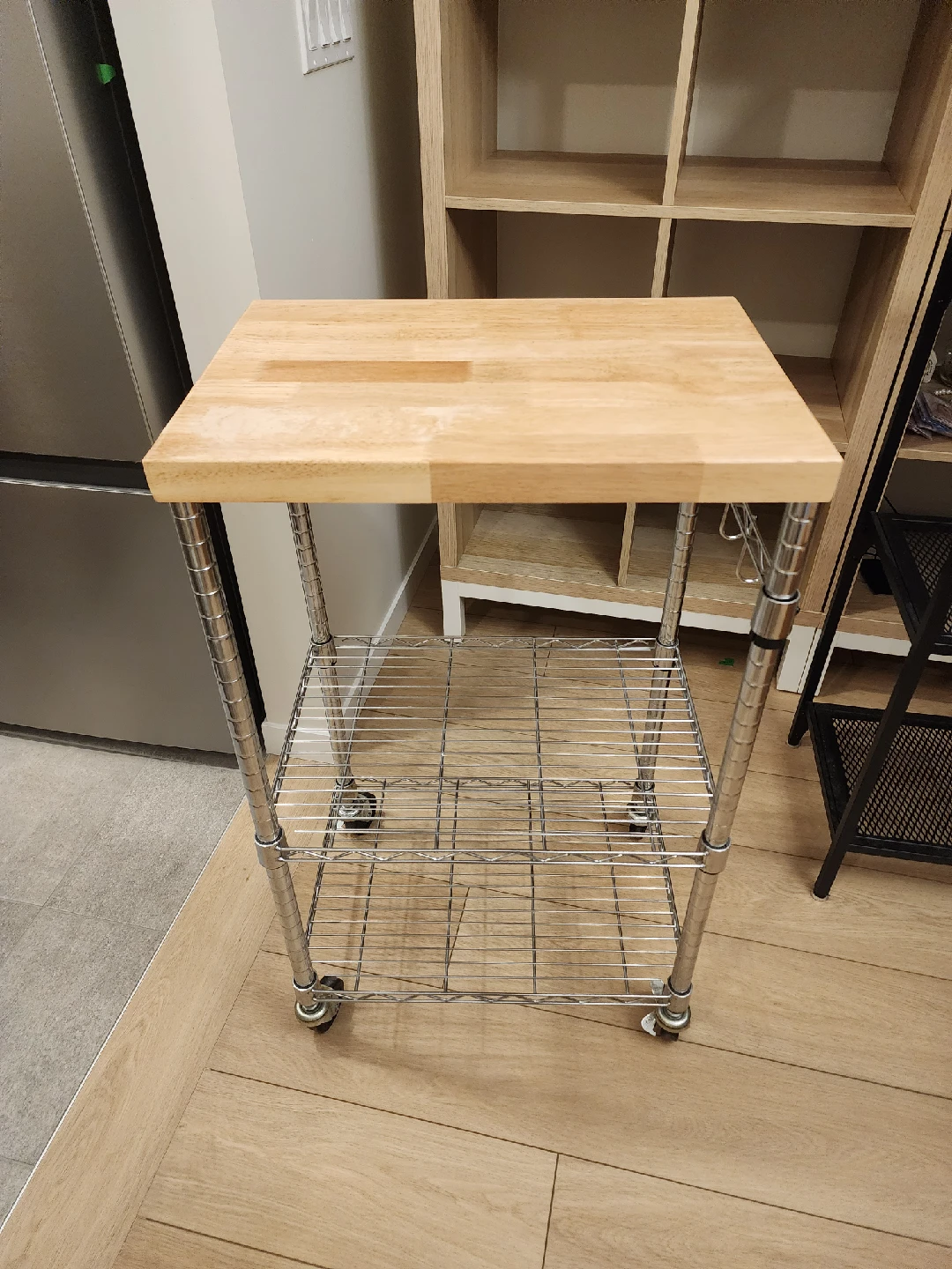 Kitchen Rolling Microwave Cart