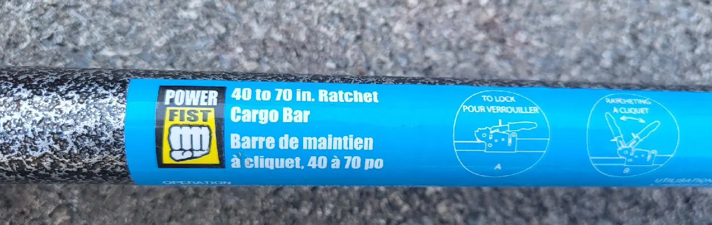 Power Fist 40-70 in. Ratchet Cargo Bar image indicator(2)