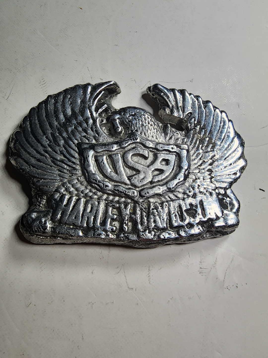 Harley Davidson Eagle Wings Metal Sculpture