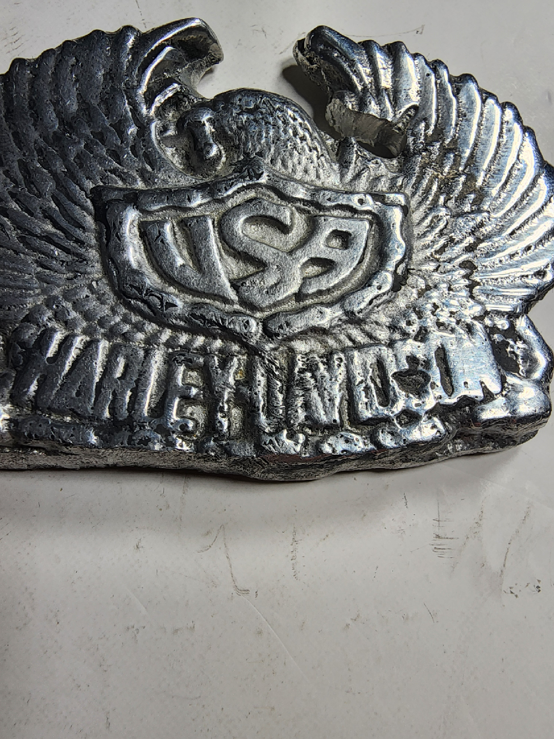 Harley Davidson Eagle Wings Metal Sculpture - photo 2