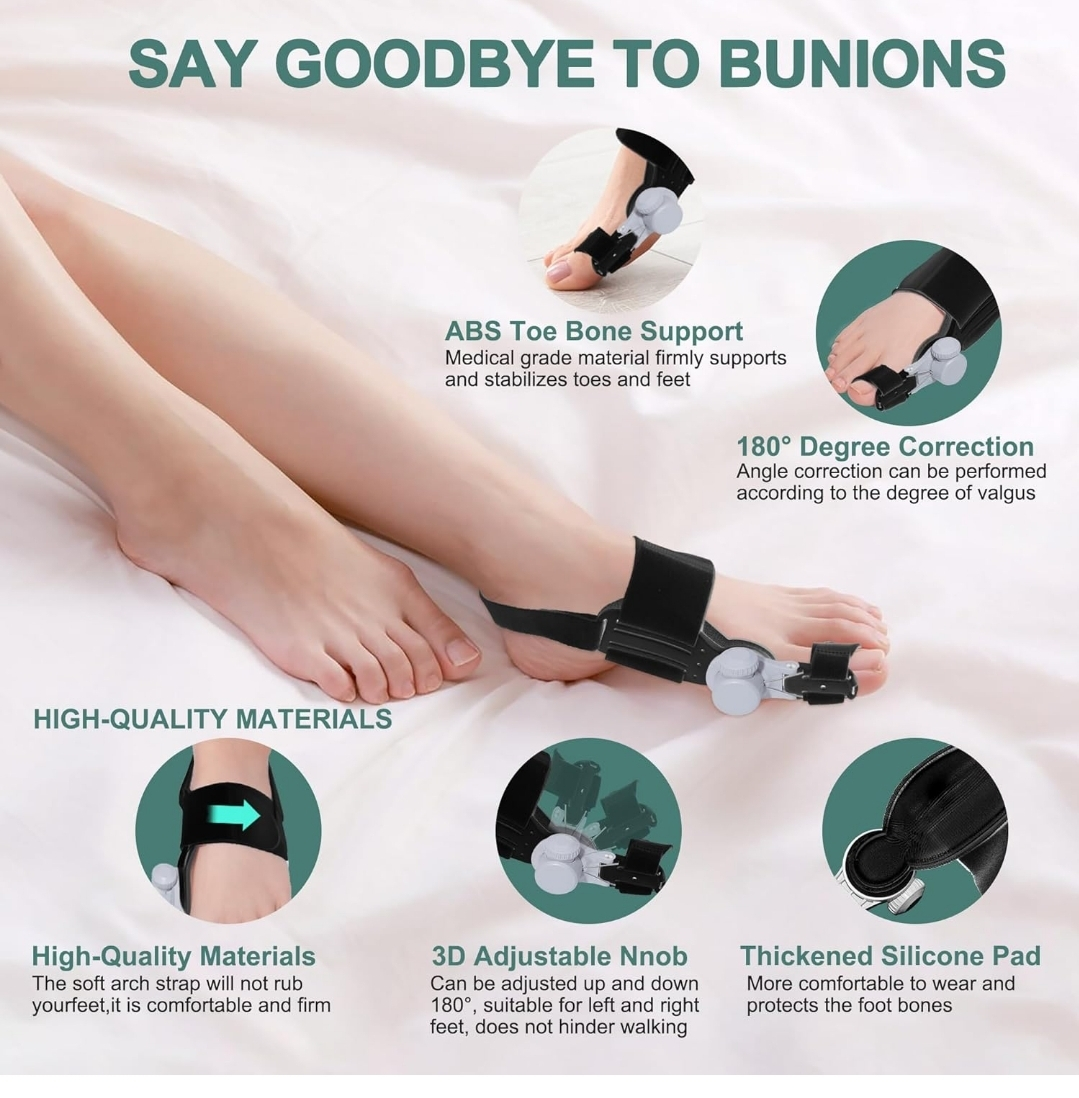 New Simpilos Bunion Corrector, Black - photo 2