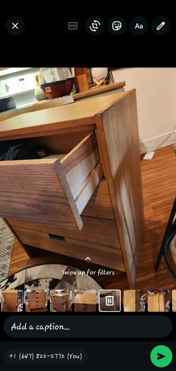 Wooden 4-Drawer Dresser image indicator(8)