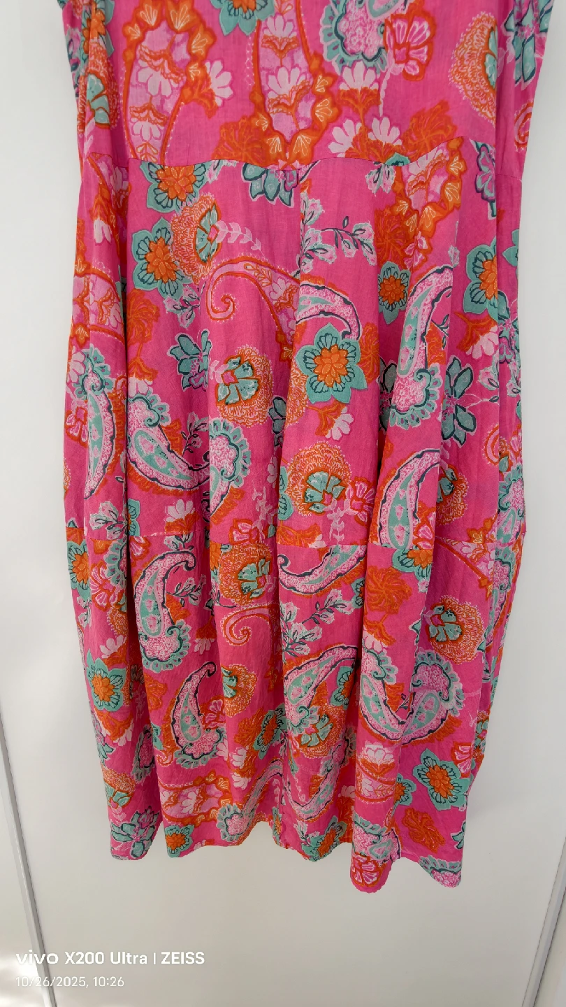Orientique Pink Floral Dress - Size 12 - photo 2