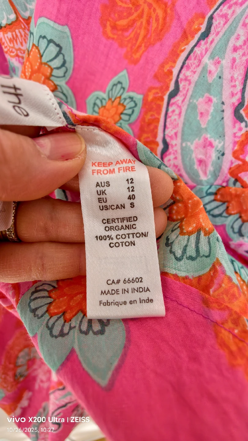 Orientique Pink Floral Dress - Size 12 - photo 3