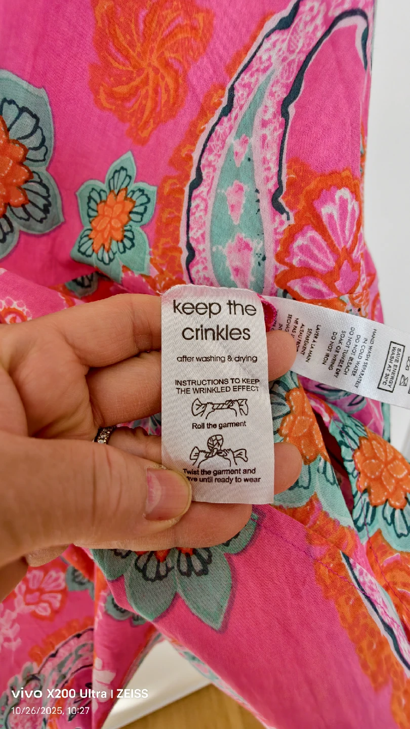 Orientique Pink Floral Dress - Size 12 - photo 5