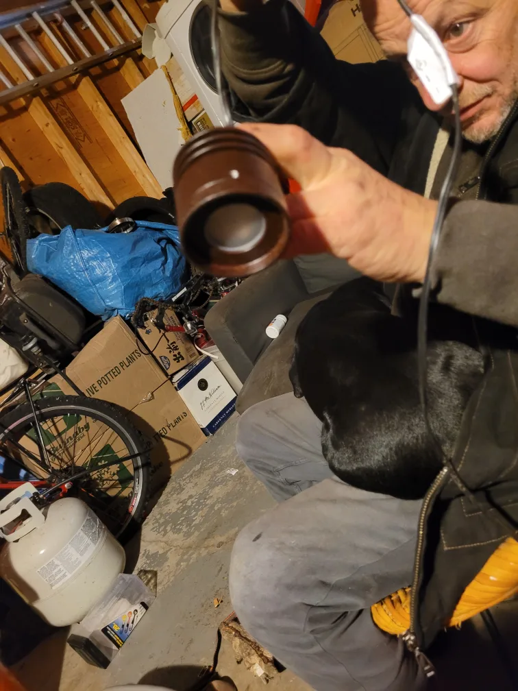 Brown Cylinder Light