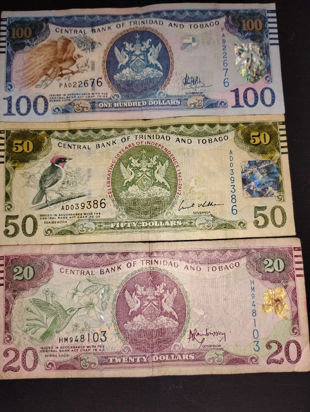 Trinidad and Tobago Fifty Dollar Bill thumbnail