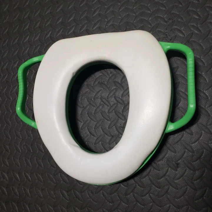 Ginsey Potty Seat - Green & White thumbnail