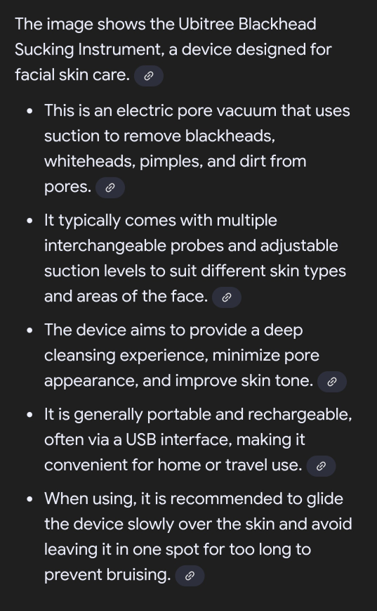 Ubitree Blackhead Sucking Instrument - New in Box! - photo 3
