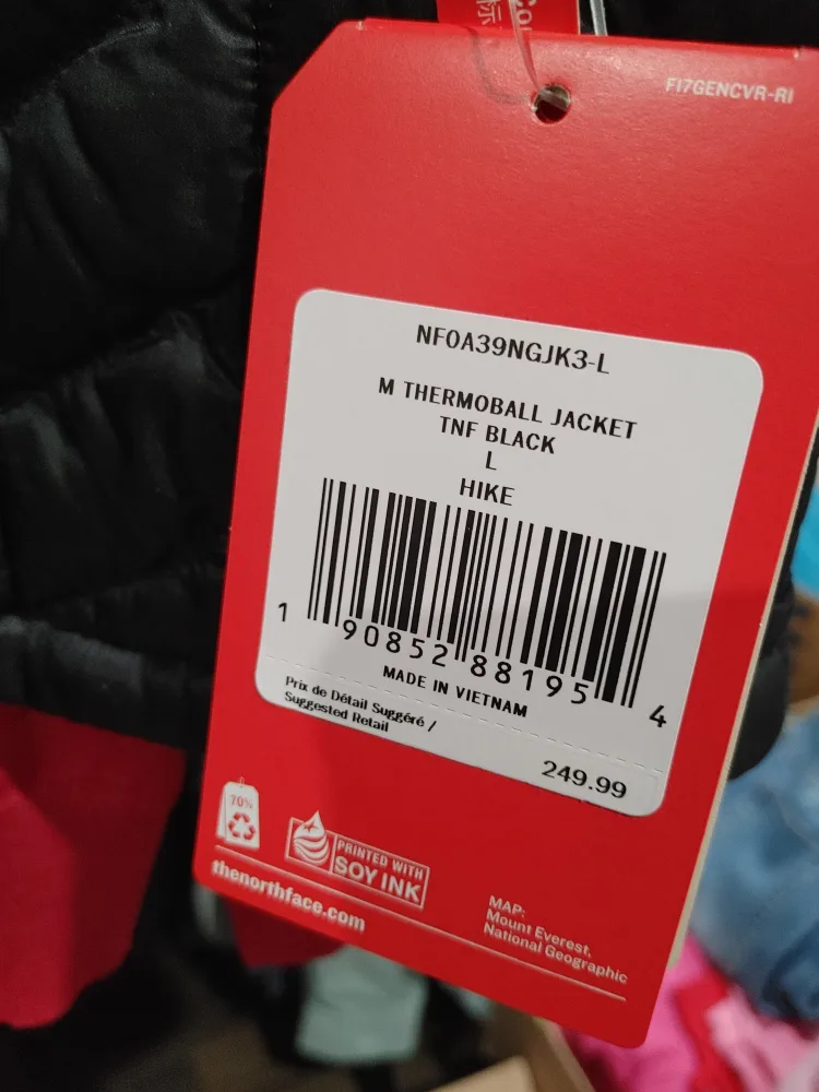 💚THE NORTH FACE THERMOBALL JACKET MENS L BRAND NEW image indicator(3)