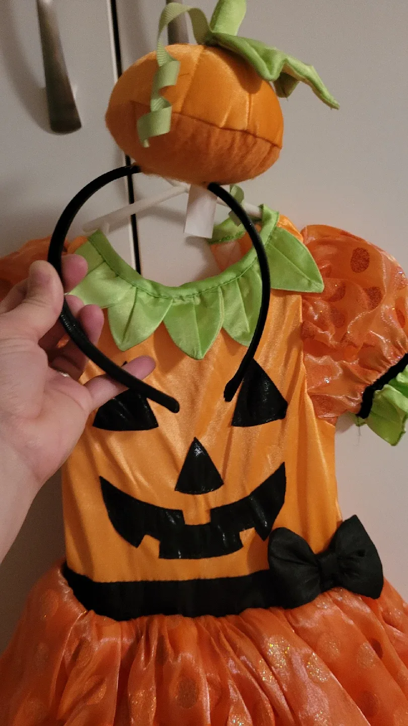 Pumpkin Costume with Headband image indicator(3)