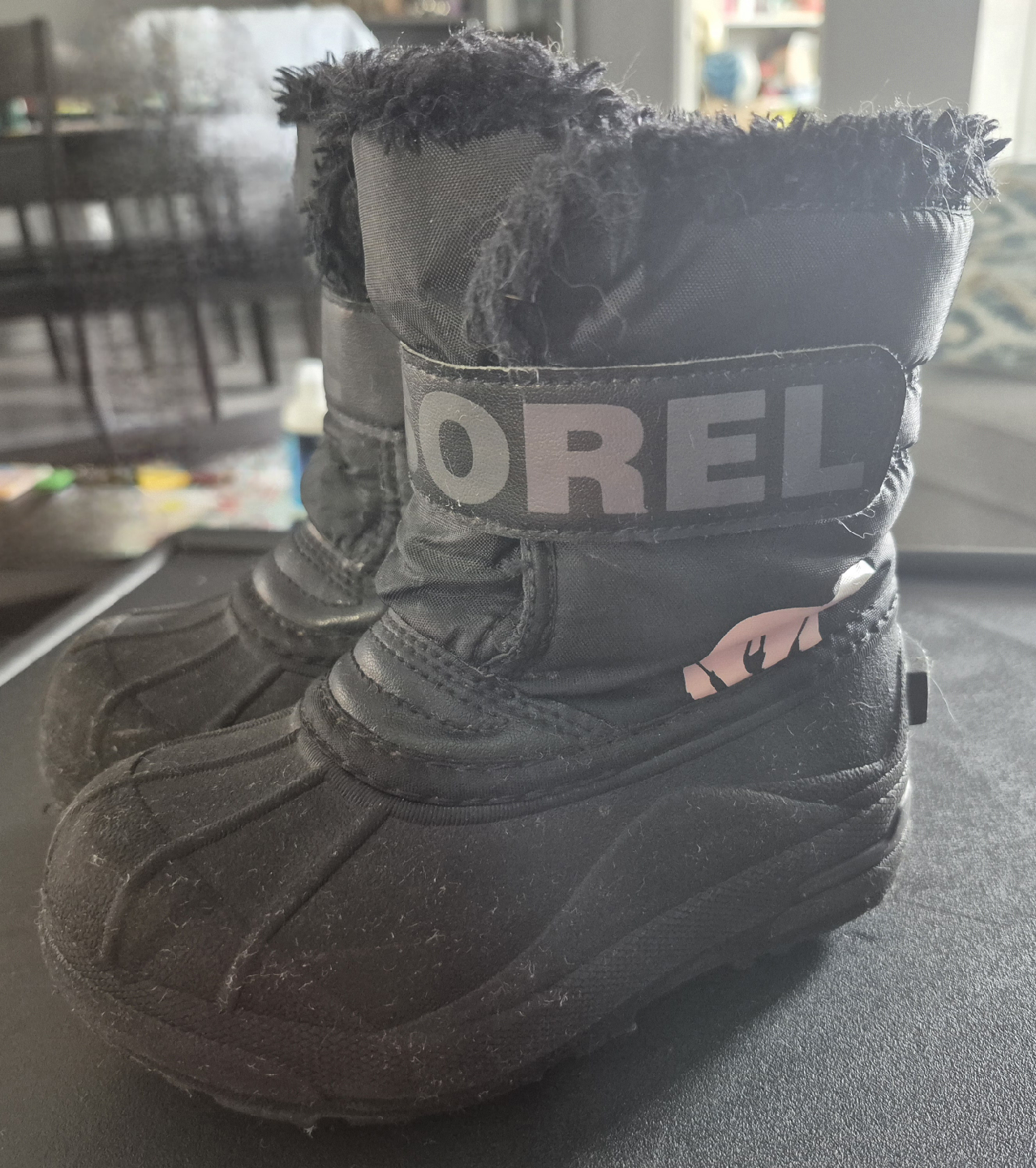 Sorel Black Winter Boots -  kids Size 9
