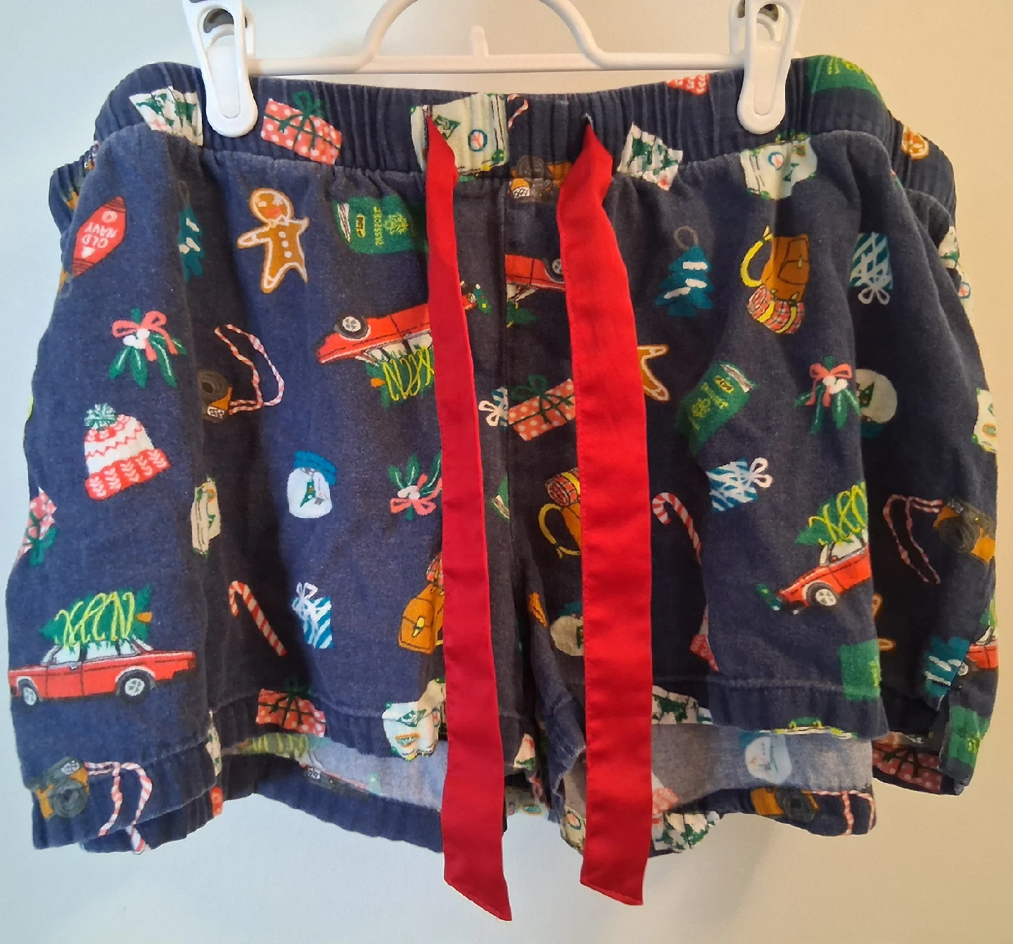 womens XL holiday pajama shorts