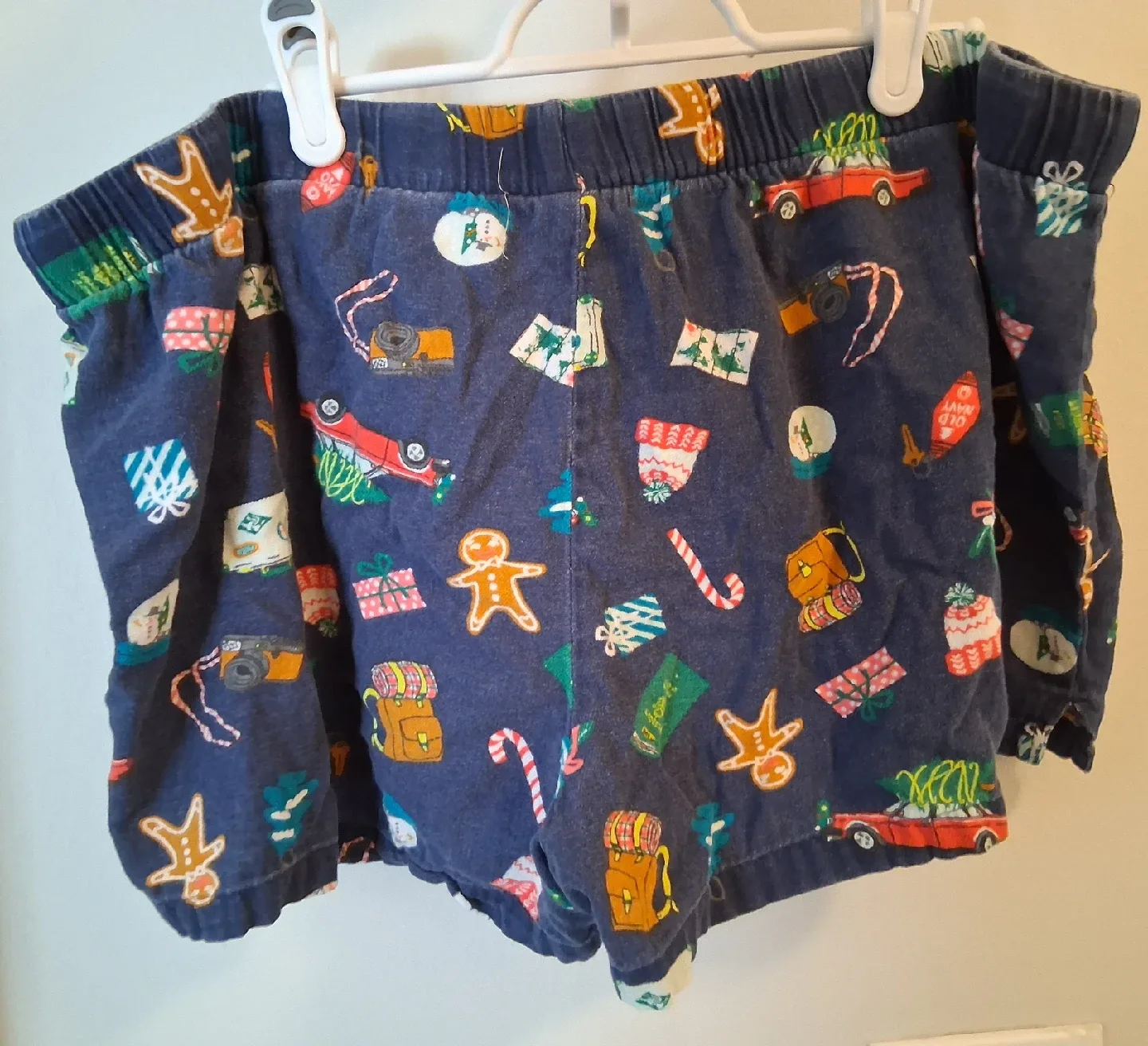 womens XL holiday pajama shorts image indicator(2)