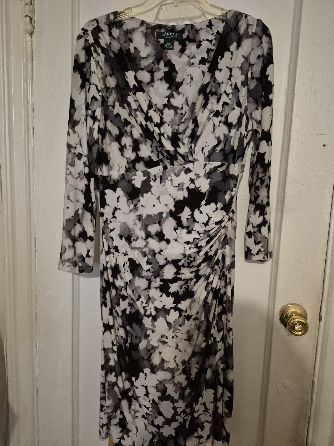 Lauren Ralph Lauren Black/White Floral Dress