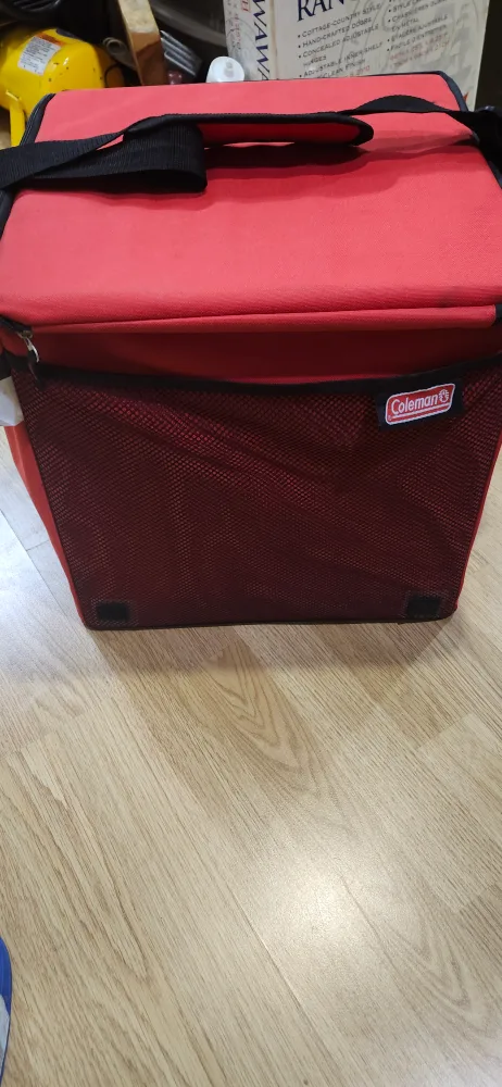 Coleman Red Cooler Bag for delivery. price firm image indicator(7)