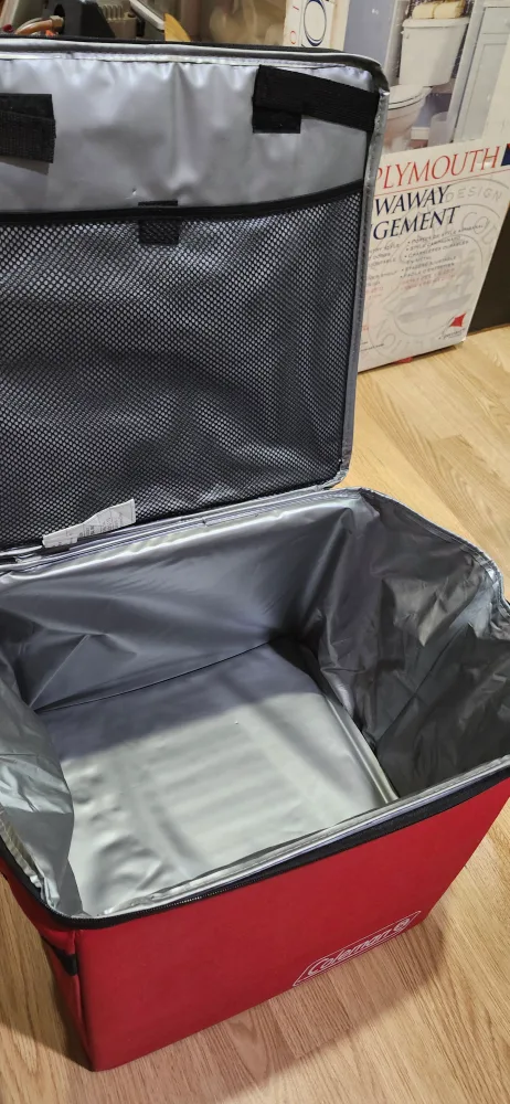 Coleman Red Cooler Bag for delivery. price firm image indicator(8)