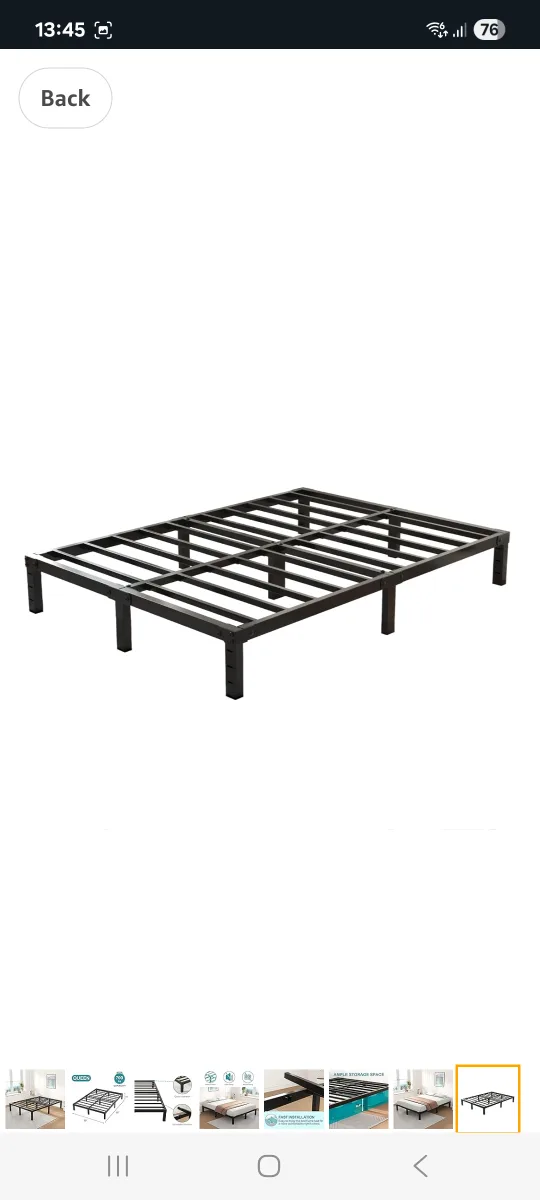 Queen Size Metal Bed Frame - super easy assembly image indicator(2)