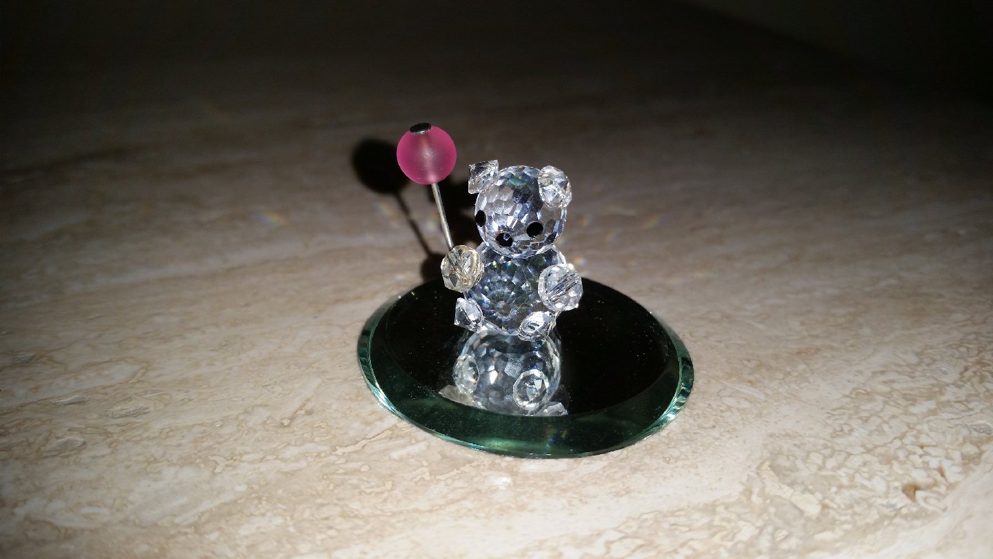 Swarovski Crystal Figurine - Bear with Balloon