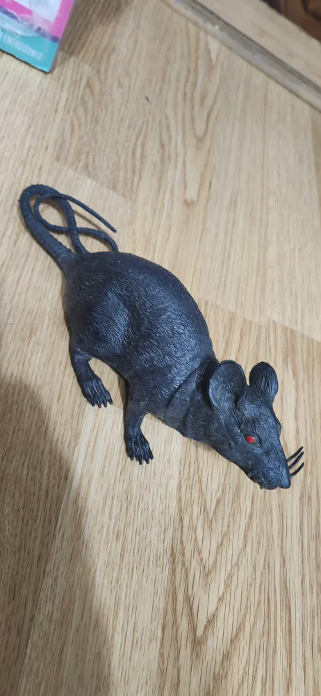 Black Halloween Decoration 🐀 Rat 7 inches image indicator(3)