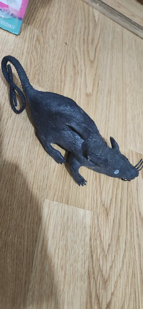 Black Halloween Decoration 🐀 Rat 7 inches image indicator(4)