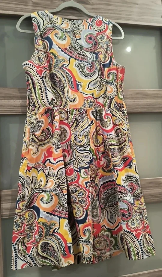 Tommy Hilfiger Sleeveless Paisley Dress image indicator(5)