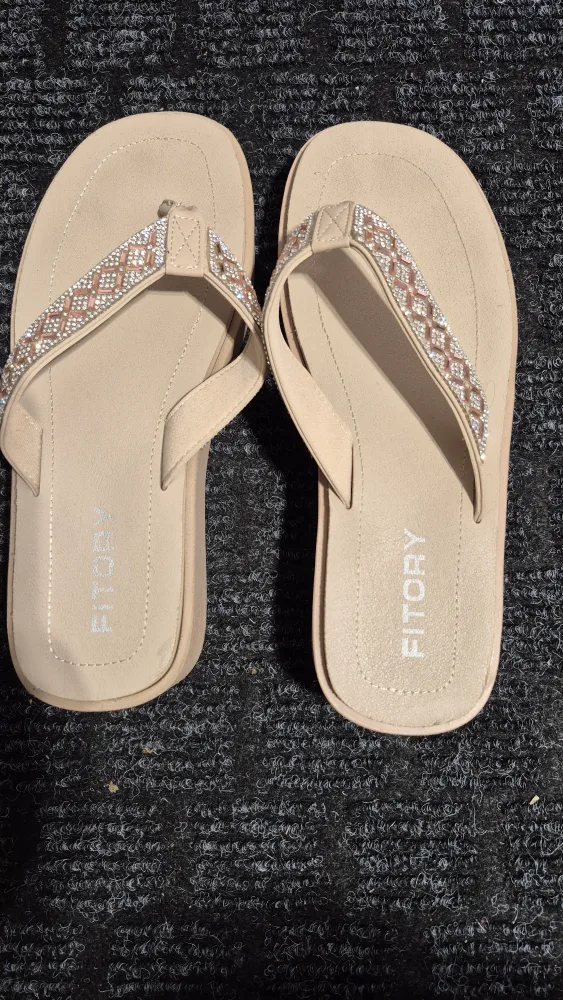 Fitory Beige Flip Flops image indicator(5)