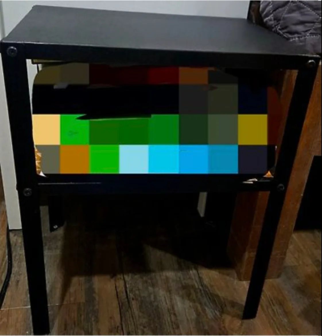Black Metal Side Table thumbnail