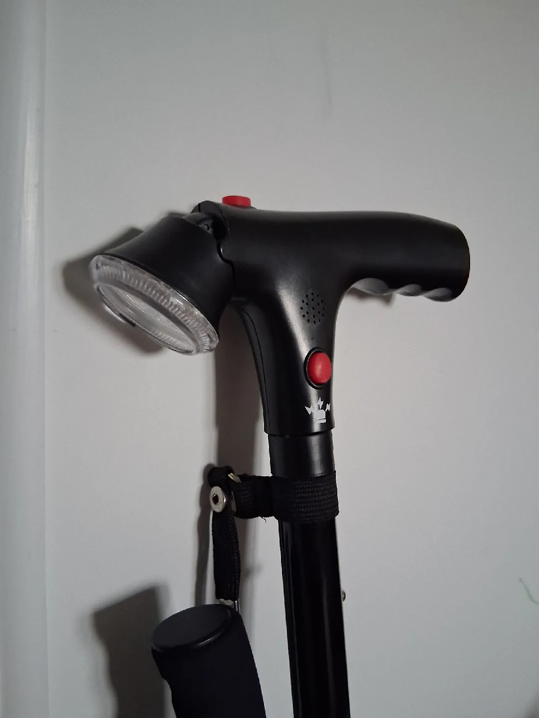 Adjustable Walking Cane with LED Light image indicator(2)