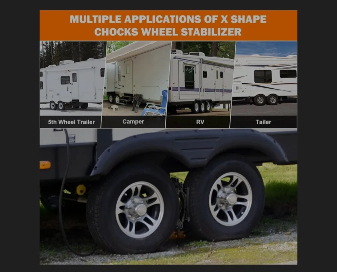 Camper RV Wheel Chock Stabilizer image indicator(8)