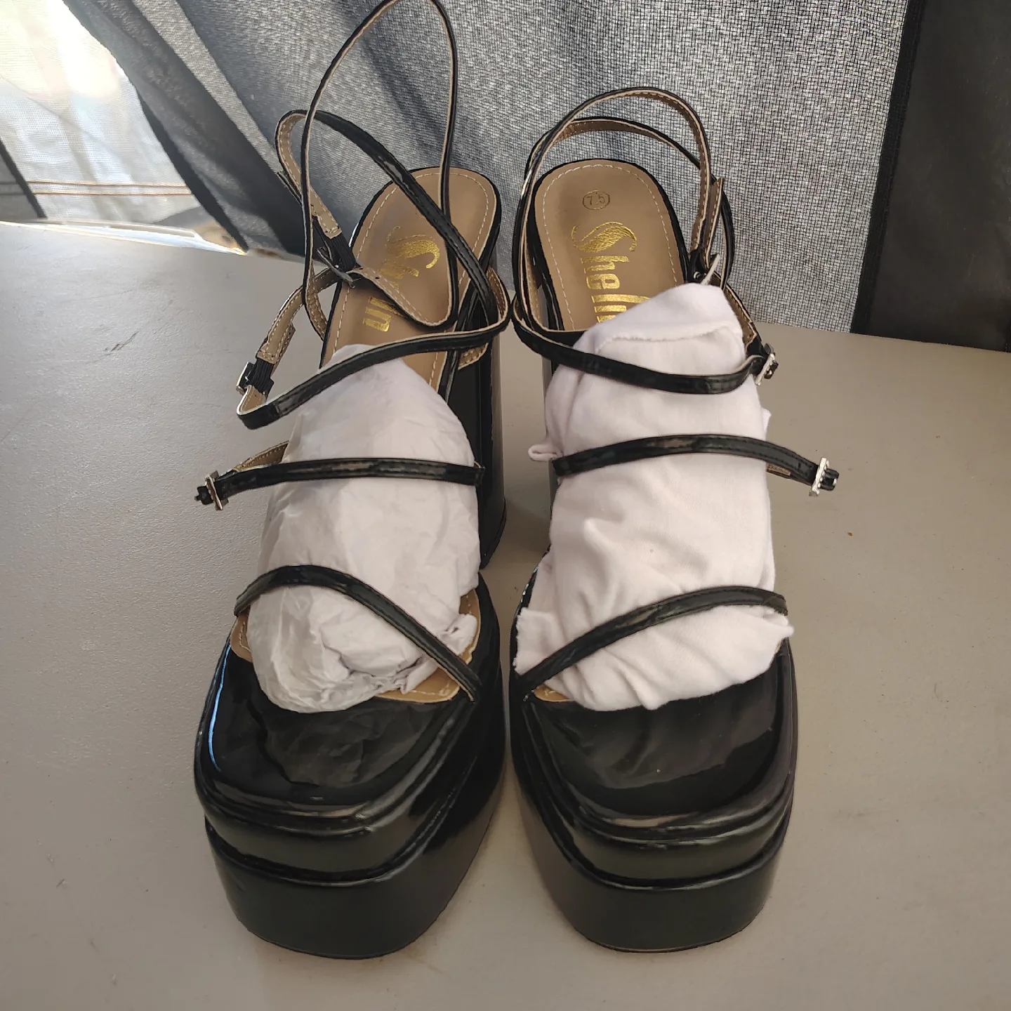 Shein Black Platform Heels - Size 7.5 image indicator(5)