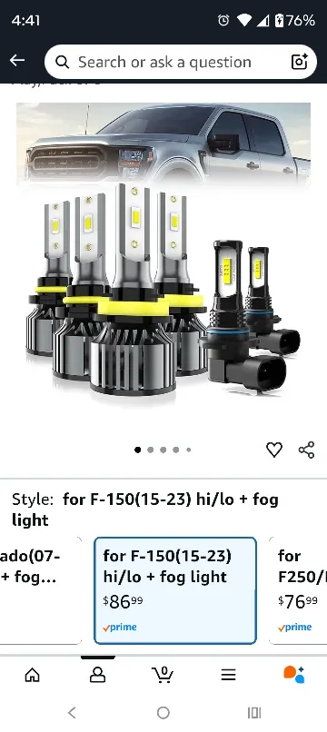 LECCIBUB LED Headlight Bulbs - Ford F150 Compatible image indicator(7)