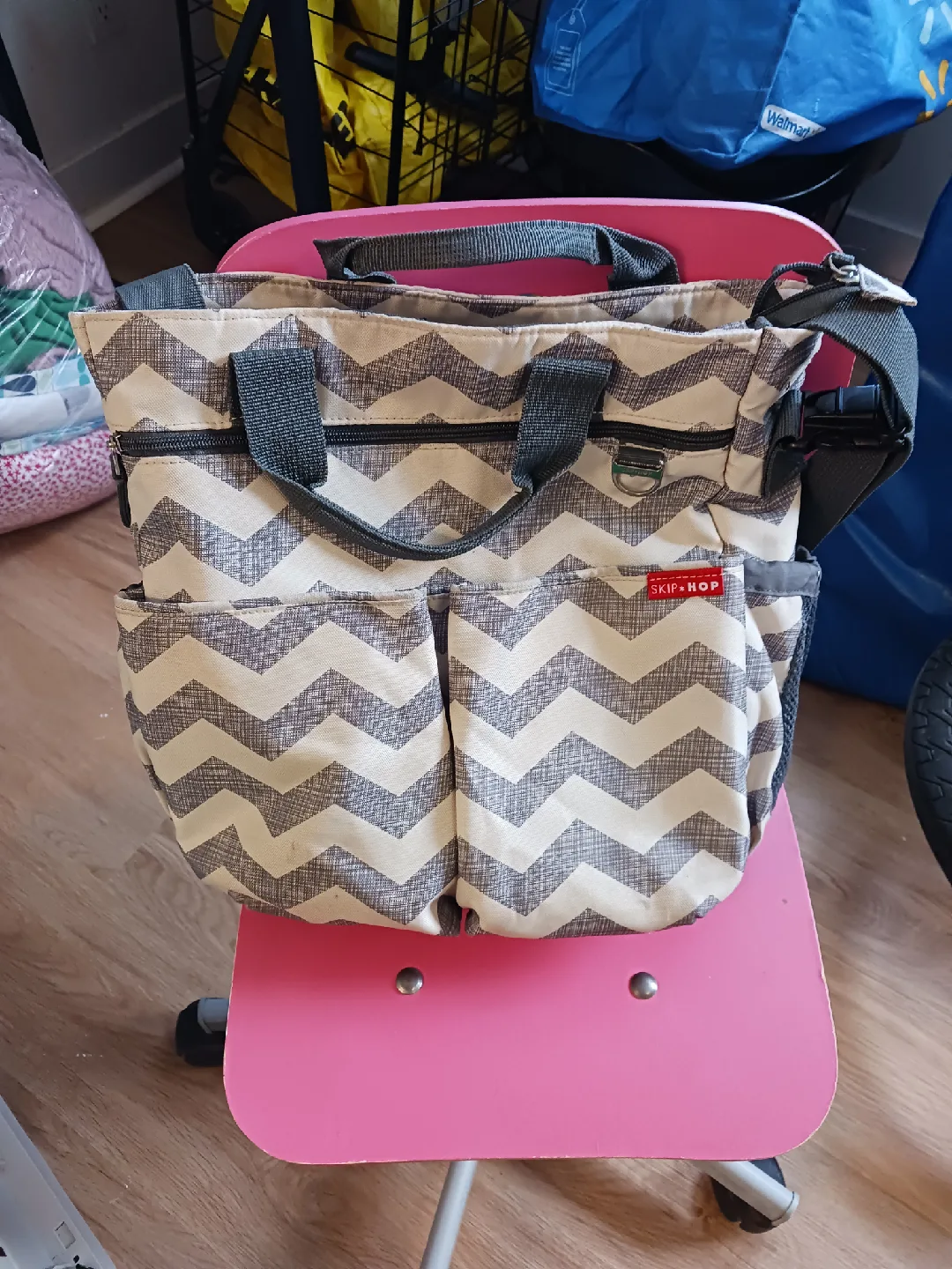 Skip Hop Diaper Bag - Chevron Pattern thumbnail