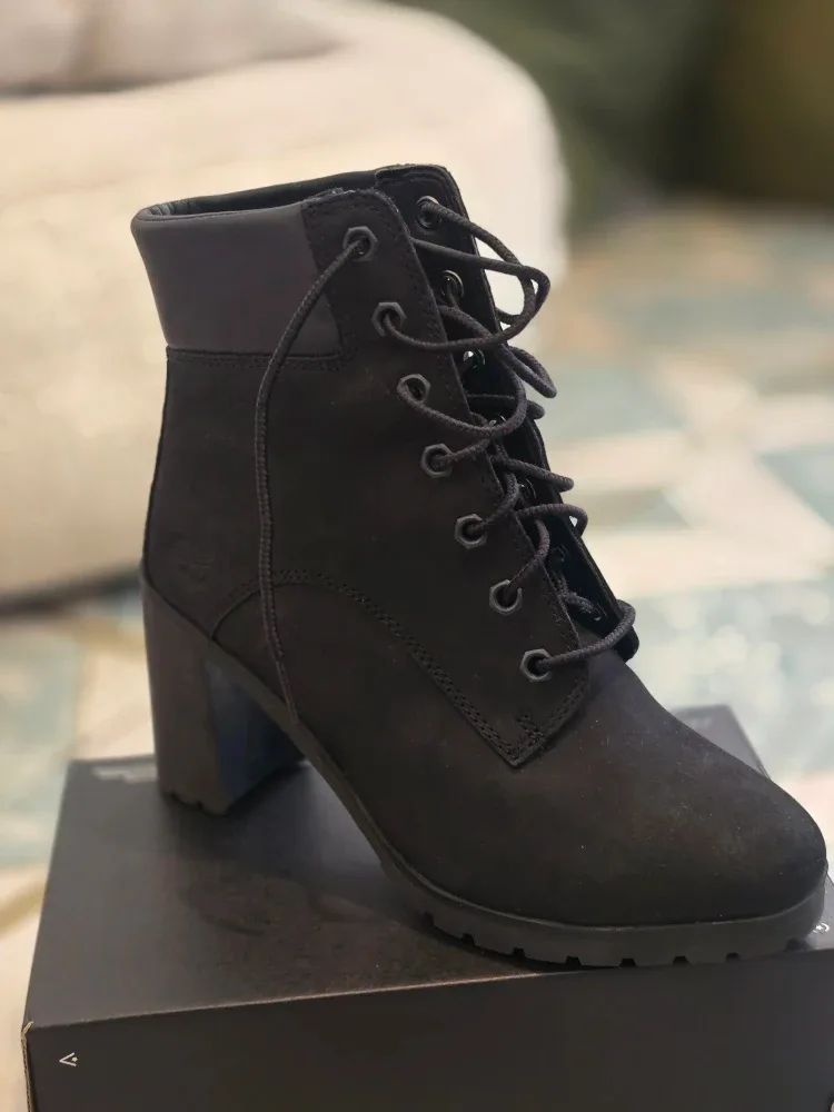 Timberland Black Suede Heeled Boots image indicator(3)