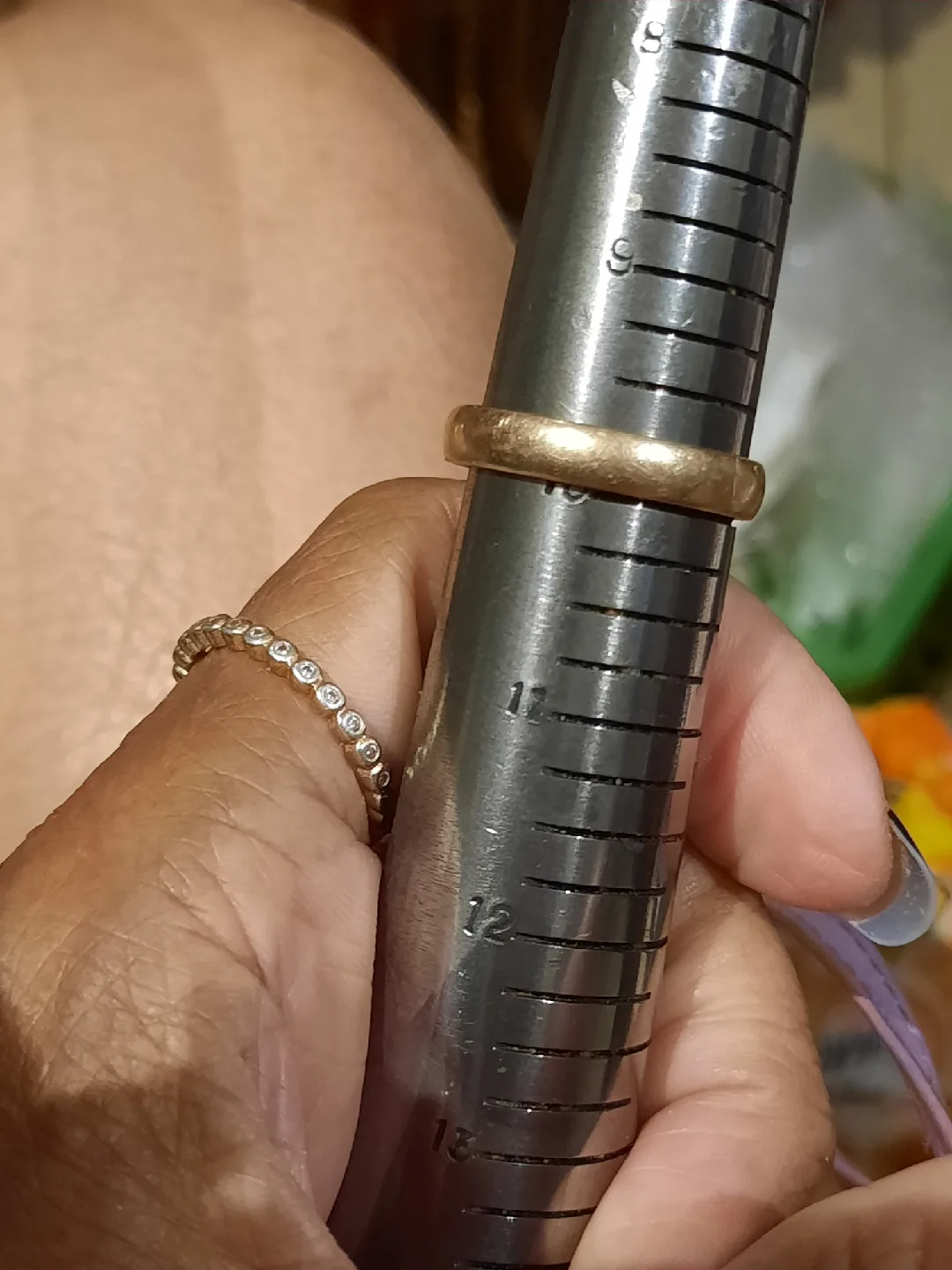 Genuine solid 14k yellow gold Chunky man's wedding band ring thumbnail