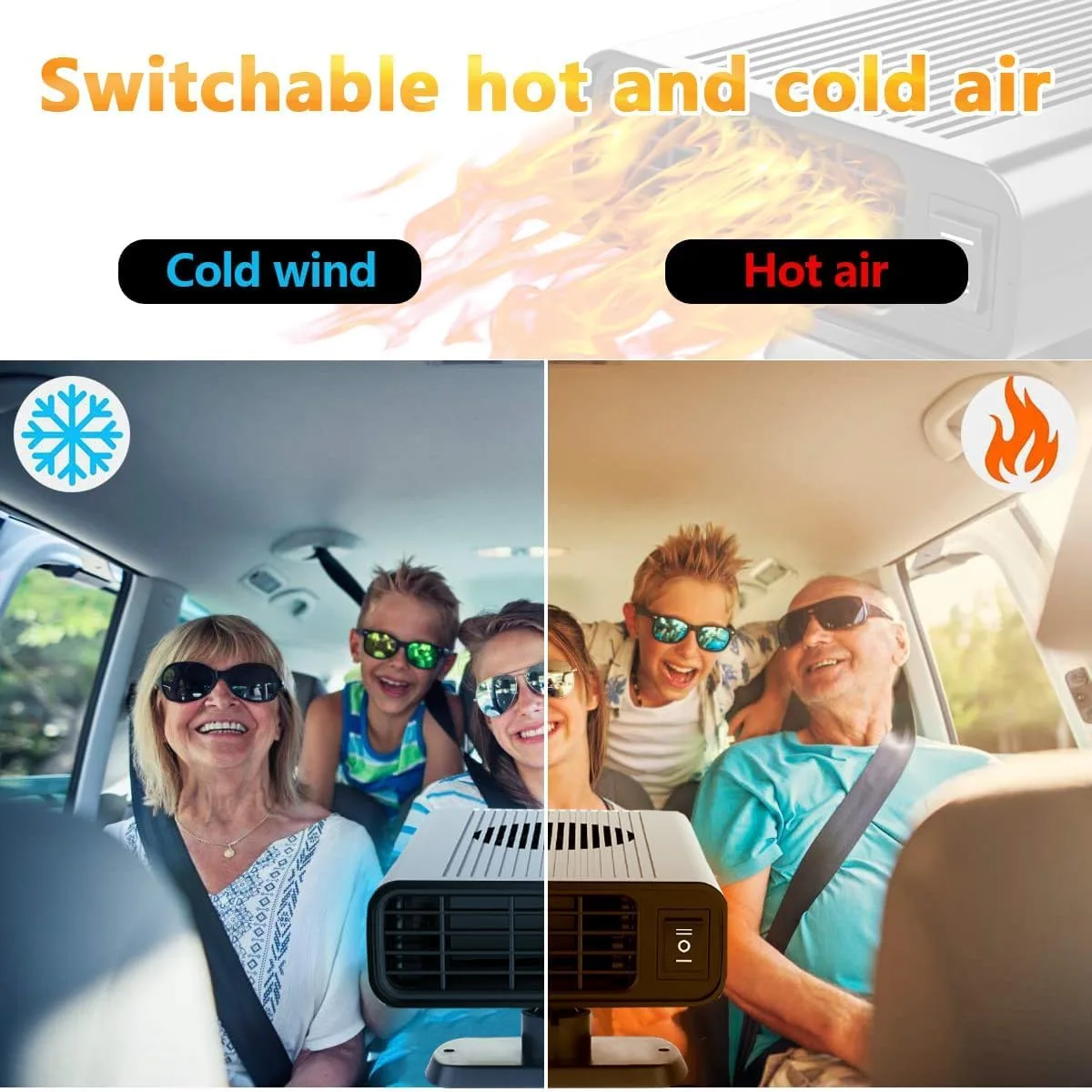 Car Heater, 12V Car Heaters for Vehicle Anti-Fog Plug image indicator(4)