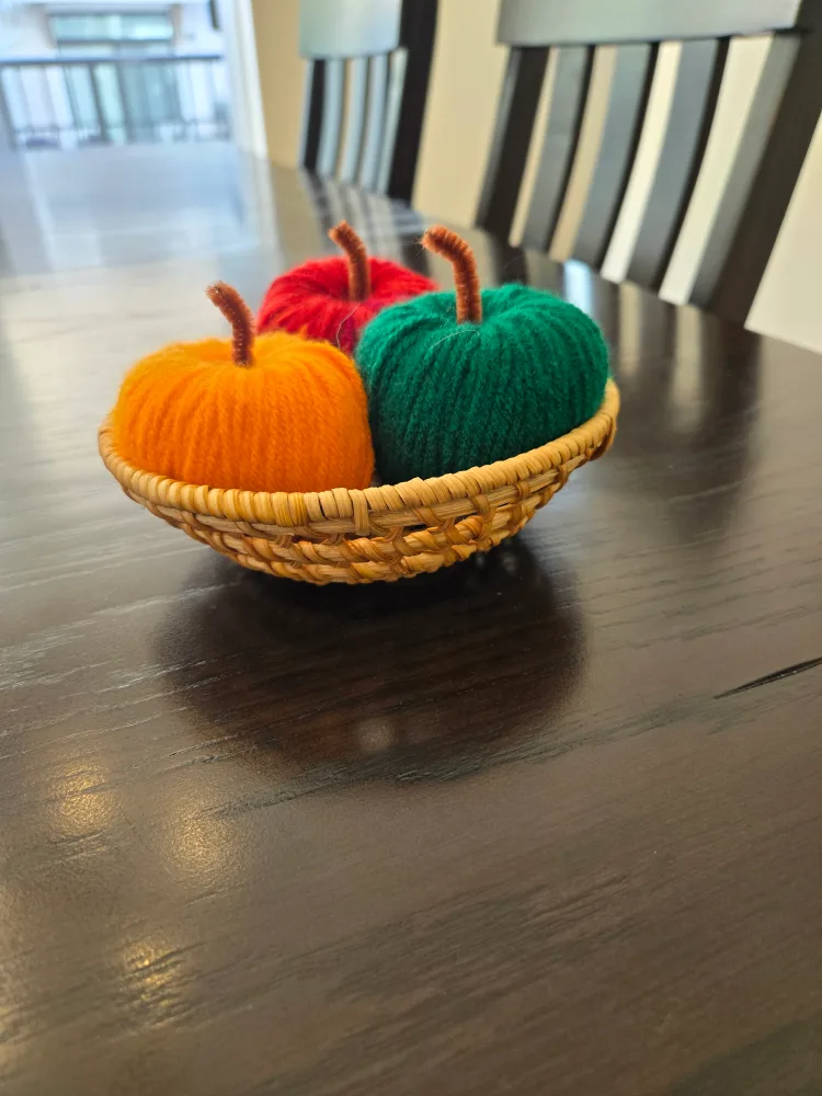 Handmade Yarn Pumpkins - Fall Decor image indicator(9)