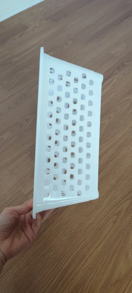 White Plastic Storage Basket image indicator(2)