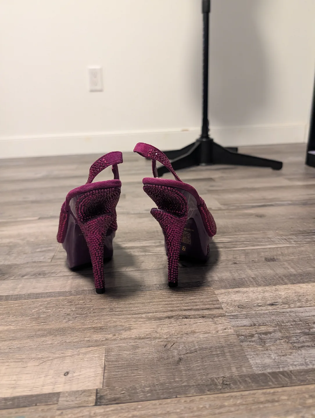 Purple Rhinestone Heels, Size 8 image indicator(3)