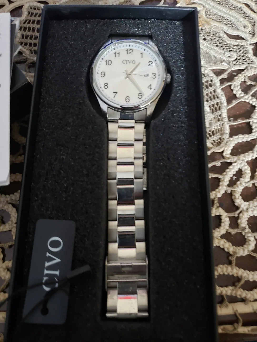 CIVO Stainless Steel Quartz Watch, New in Box image indicator(2)