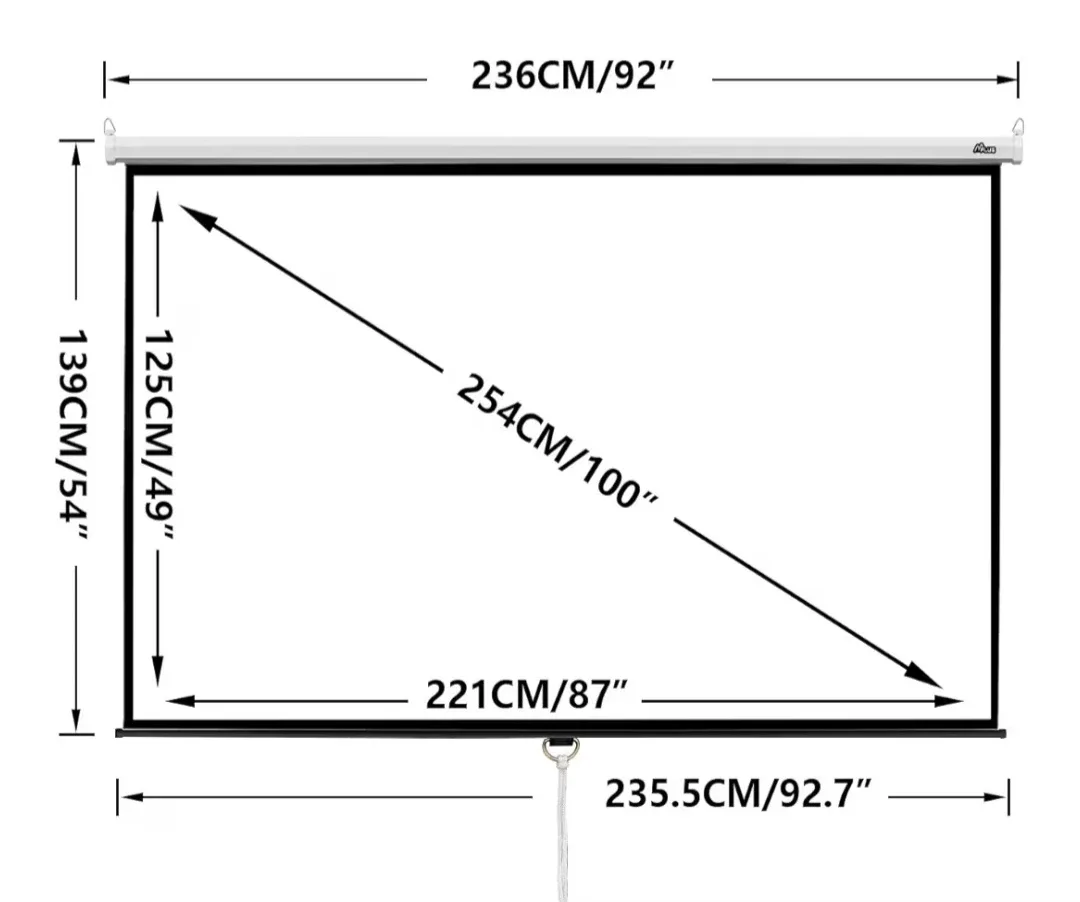 Brand New 100" Projection Screen image indicator(3)