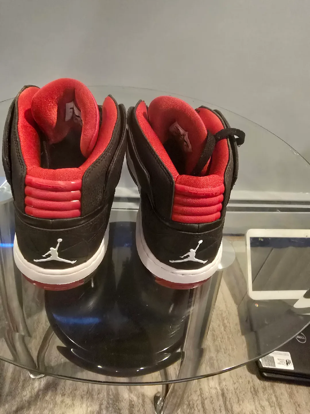 Jordan Flight 45 High Black/Red Size 14 image indicator(2)