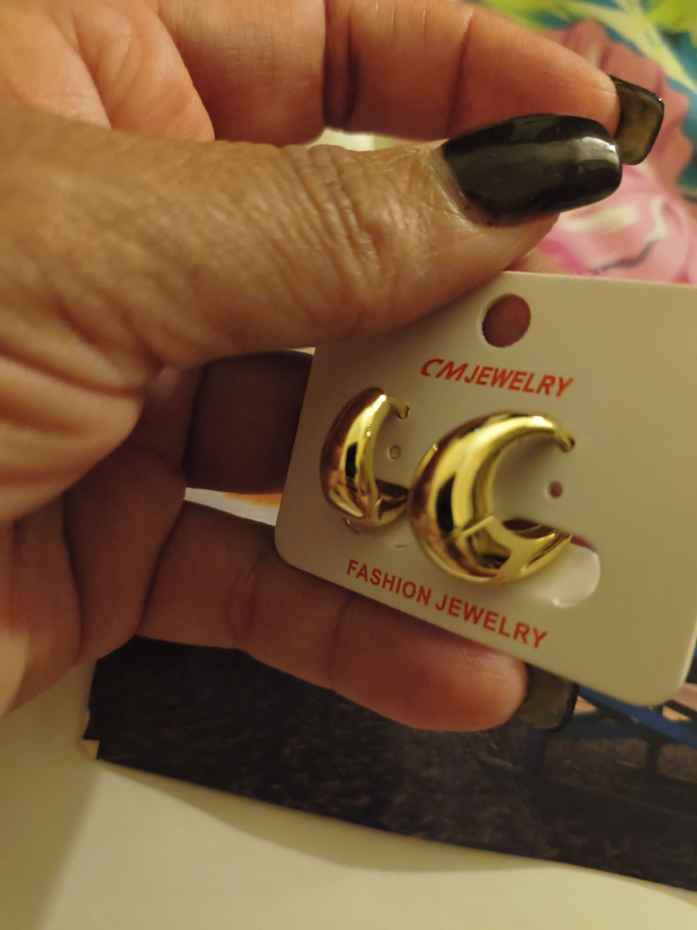 CM Jewelry Gold Hoop Earrings - photo 2