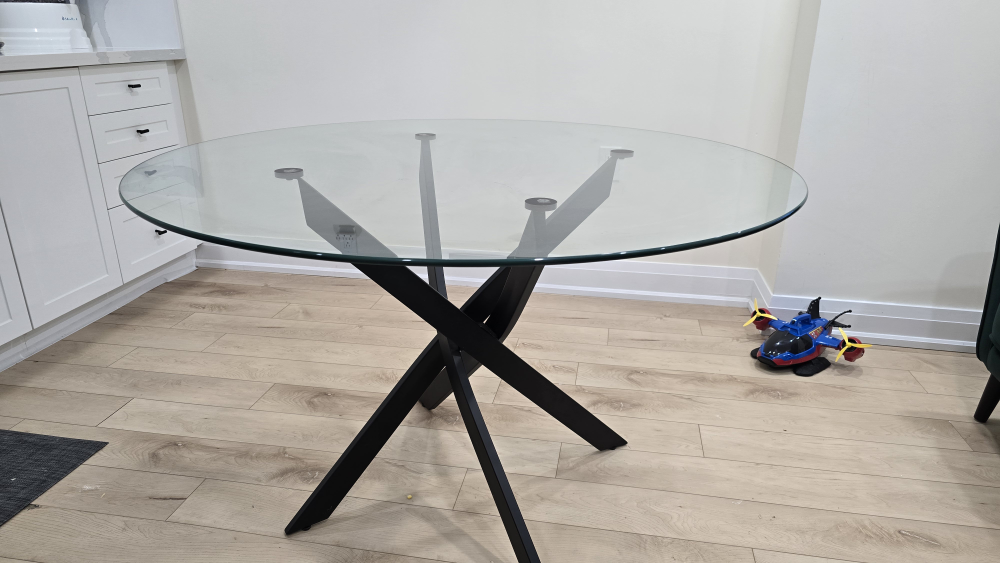 Glass Round Dining Table - photo 3