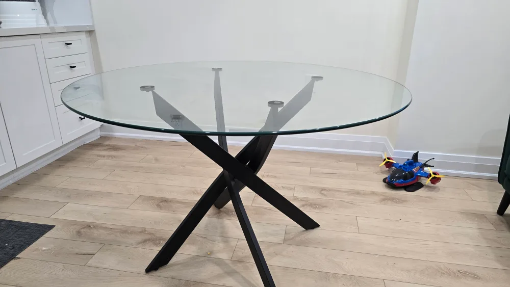 Glass Round Dining Table image indicator(3)