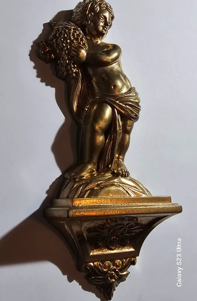 Gold Cherub Wall Sconces - Set of 2 image indicator(2)