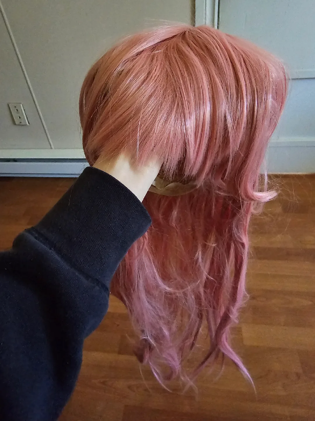 Pink Cosplay Wig - long and straight image indicator(2)